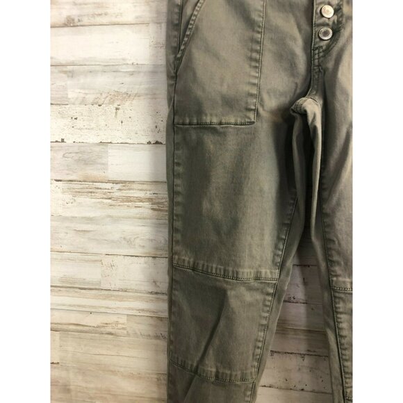 American Eagle Outfitters Womens Super Stretch Button-Up Jeggings Olive Green Si - Picture 5 of 6